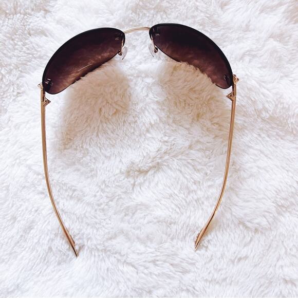 Ophelia Brown Floral Chic Sunglasses - Picture 7 of 10